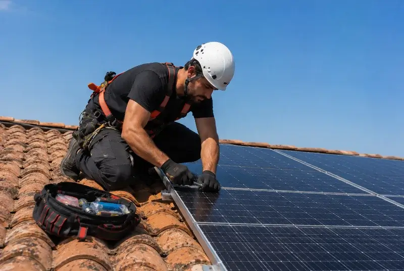 Maintenance et monitoring de panneaux solaires à Jassans-Riottier